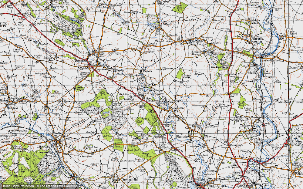 Old Map of Kiddington, 1946 in 1946