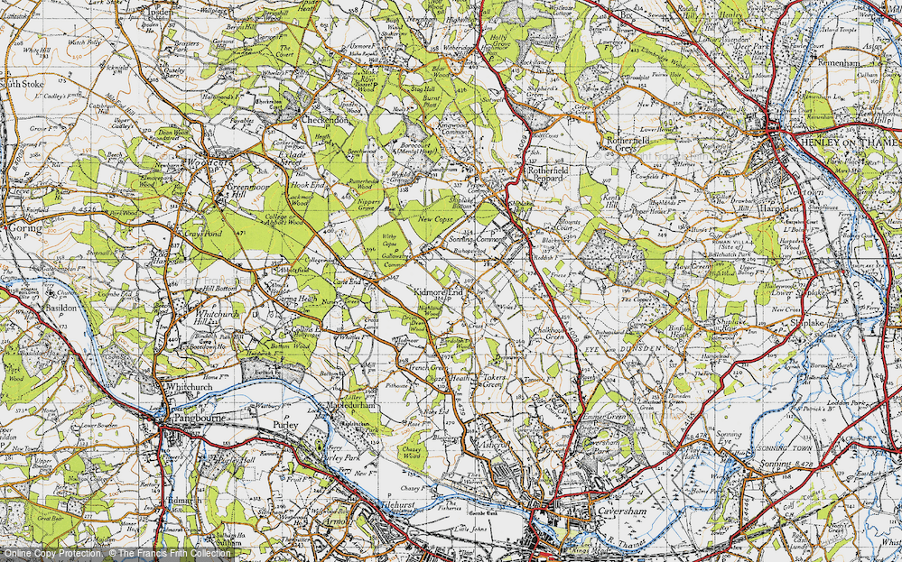 Old Map of Kidmore End, 1947 in 1947