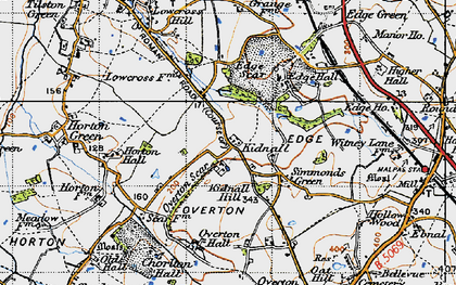 Old map of Kidnal in 1947