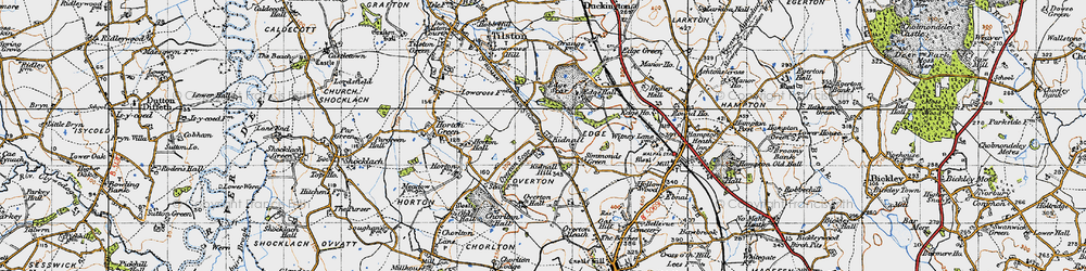 Old map of Kidnal in 1947