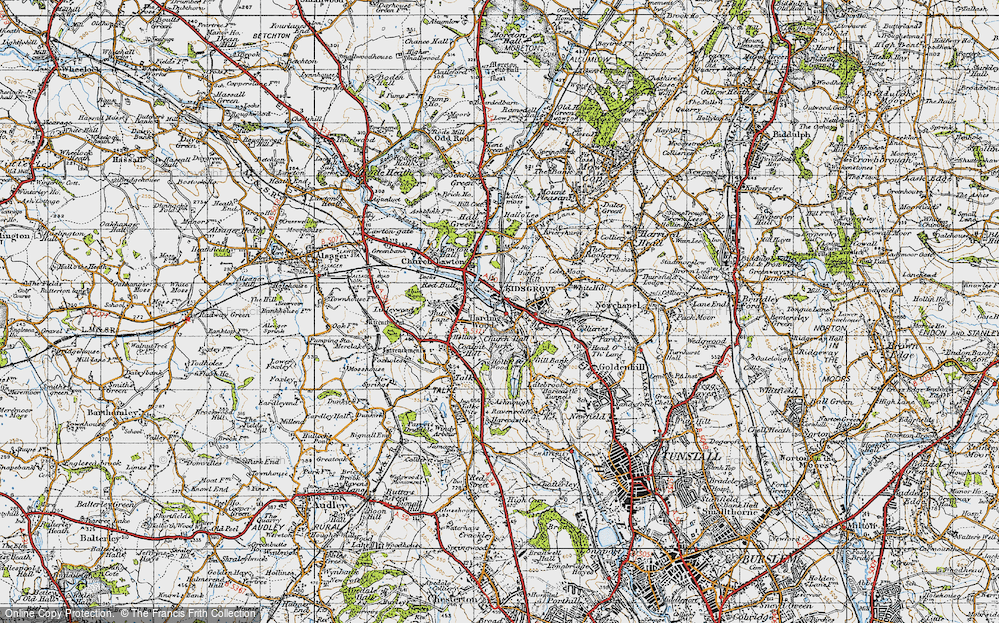 Old Map of Kidsgrove, 1947 in 1947
