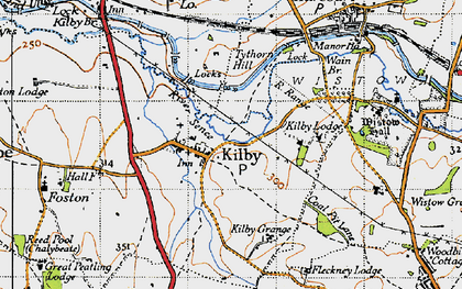 Old map of Kilby in 1946