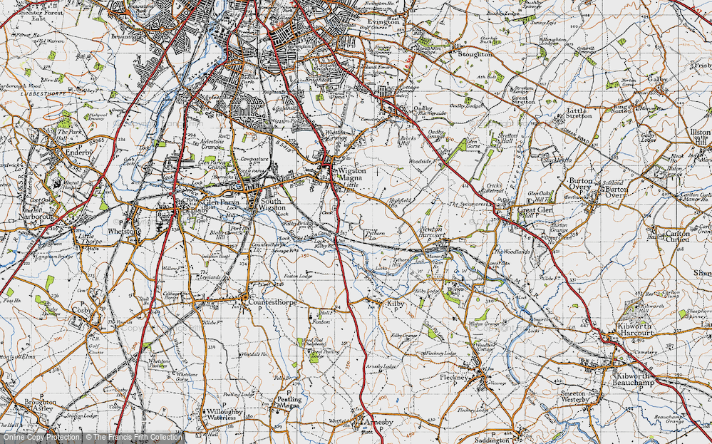 Old Map of Kilby Bridge, 1946 in 1946