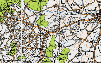 Old map of Kilcot in 1947