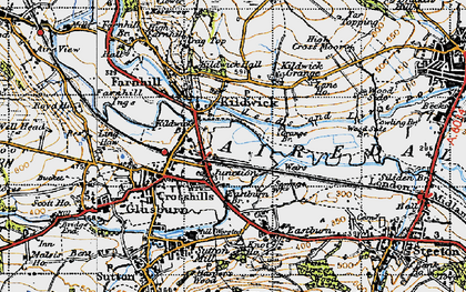 Old map of Kildwick in 1947