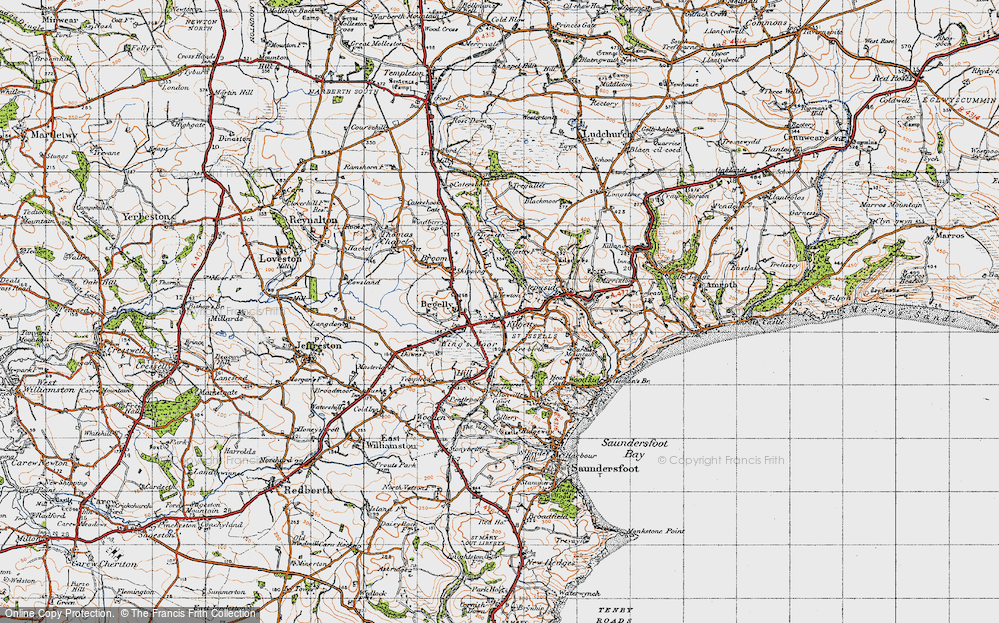 Old Map of Kilgetty, 1946 in 1946