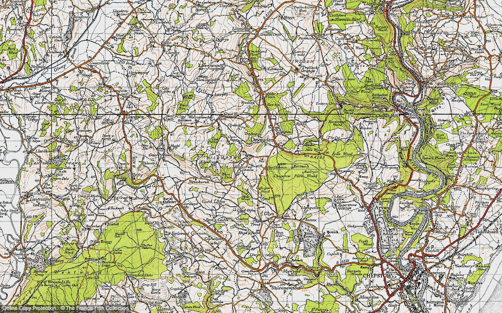 Old Map of Kilgwrrwg Common, 1946 in 1946