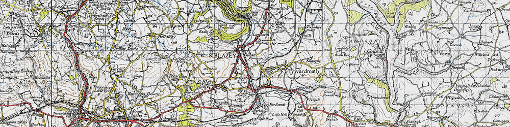 Old map of Kilhallon in 1946