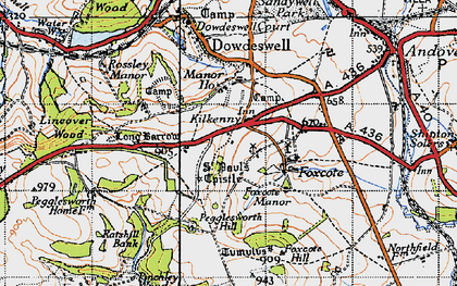Old map of Lineover Wood in 1946