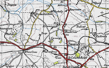Old map of Killaworgey in 1946