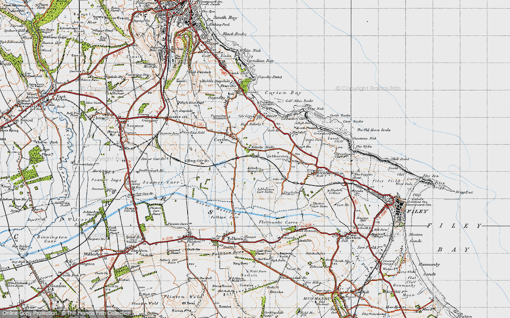 Old Map of Killerby, 1947 in 1947