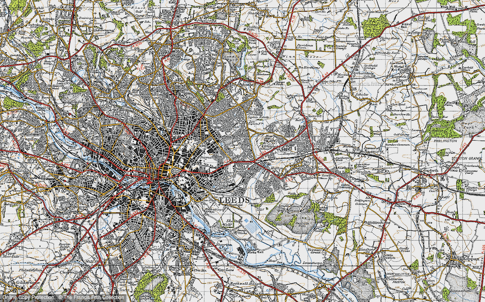 Old Map of Killingbeck, 1947 in 1947