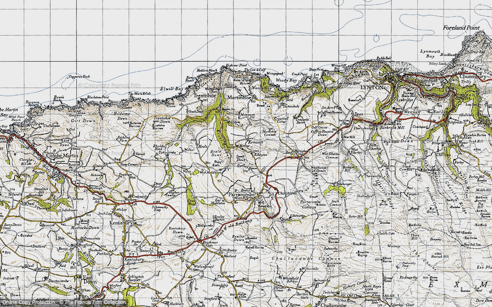 Old Map of Killington, 1946 in 1946