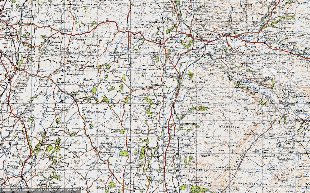 Old Map of Killington, 1947 in 1947