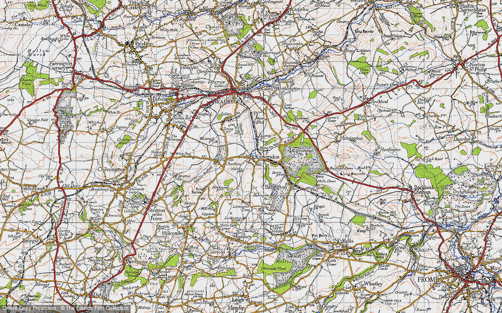 Old Map of Kilmersdon, 1946 in 1946