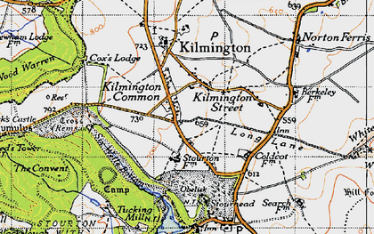 Old map of Kilmington Common in 1946