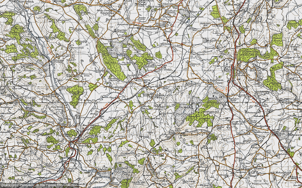 Old Map of Kilpeck, 1947 in 1947