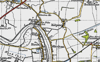 Old map of Kilpin Pike in 1947