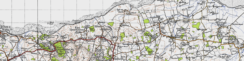 Old map of Kilton in 1946