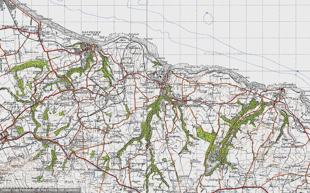Old Map of Kilton, 1947 in 1947
