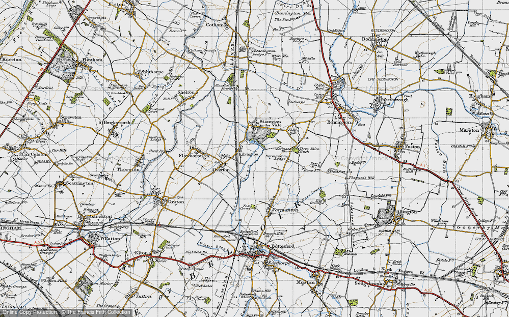 Old Map of Kilvington, 1946 in 1946