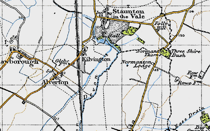Old map of Kilvington in 1946