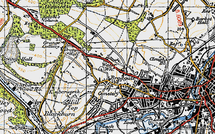Old map of Kimberworth in 1947