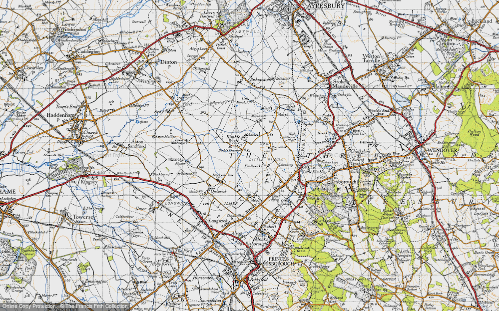 Old Map of Kimble Wick, 1946 in 1946