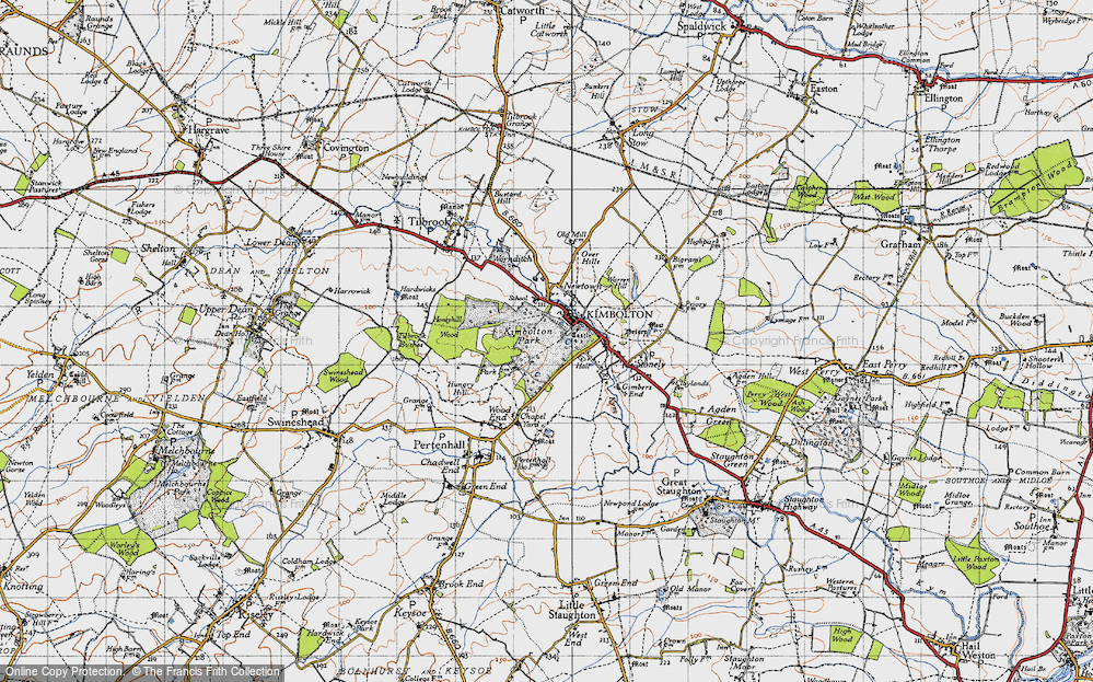 Old Map of Kimbolton, 1946 in 1946