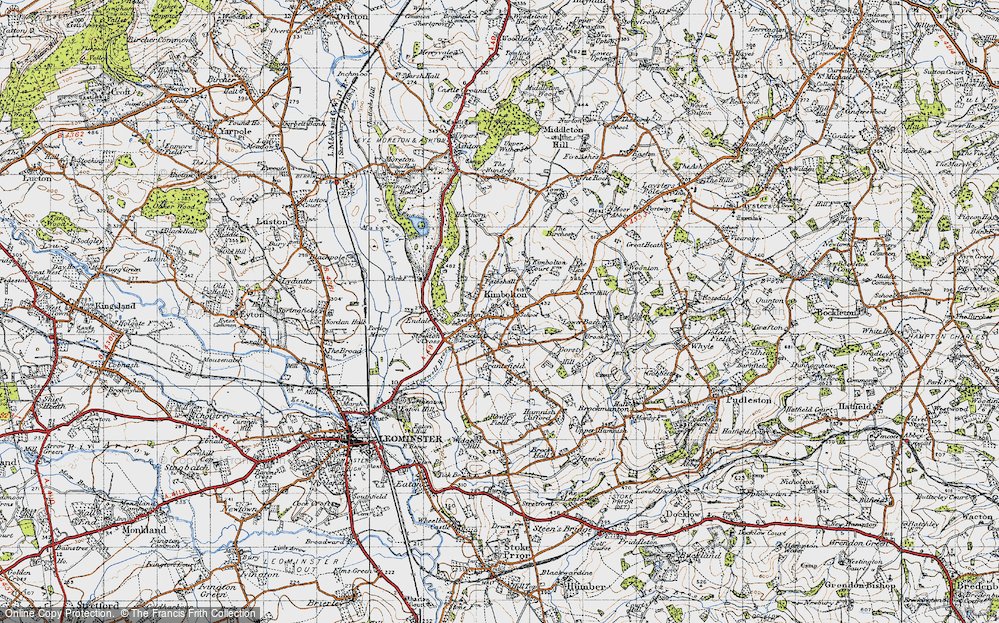 Old Map of Kimbolton, 1947 in 1947