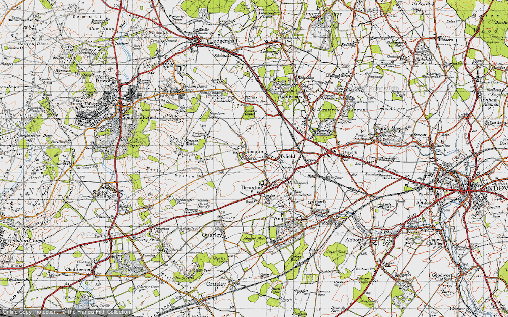 Old Map of Kimpton, 1940 in 1940