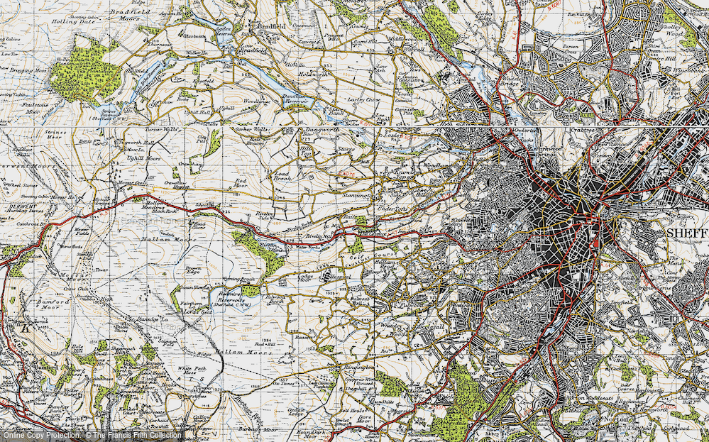 Old Map of King Edwards, 1947 in 1947