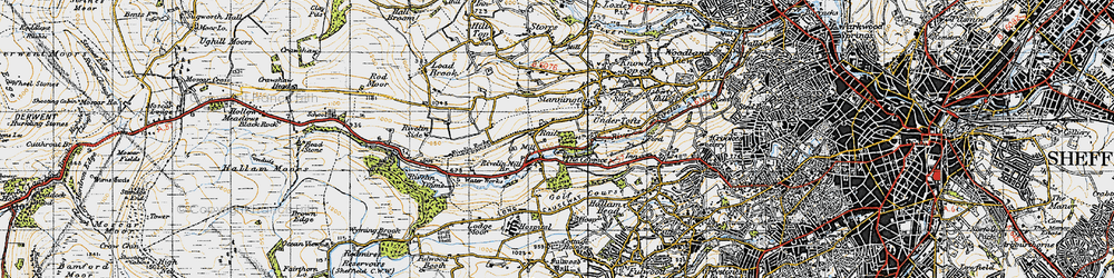 Old map of King Edwards in 1947
