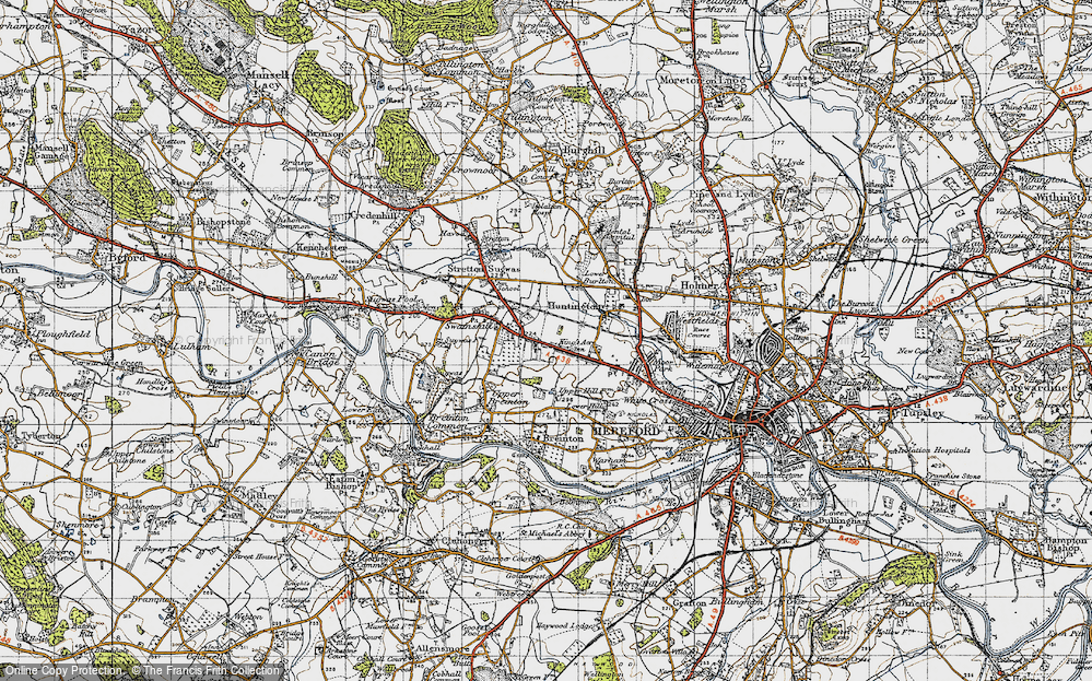 Old Map of King's Acre, 1947 in 1947