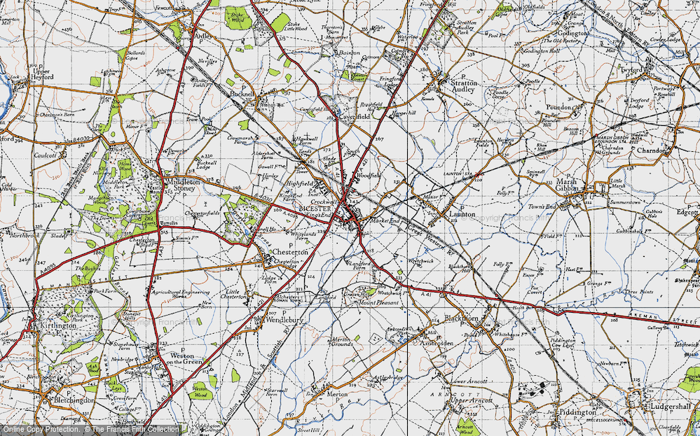 Old Map of King's End, 1946 in 1946