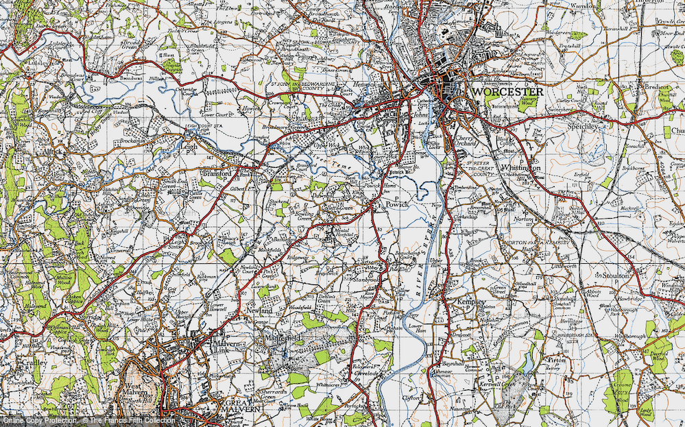 Old Map of King's End, 1947 in 1947