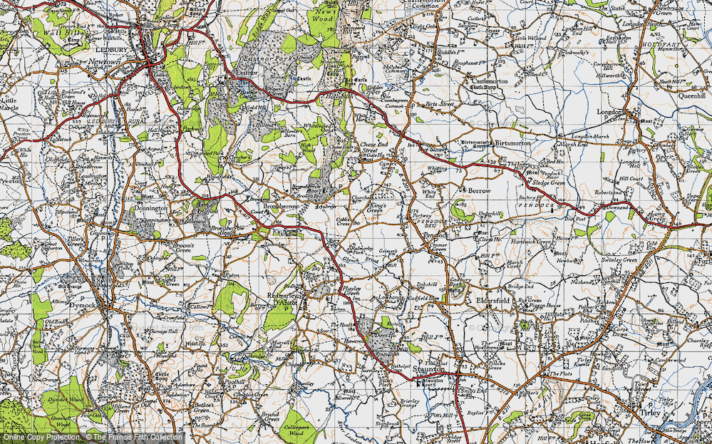 Old Map of King's Green, 1947 in 1947