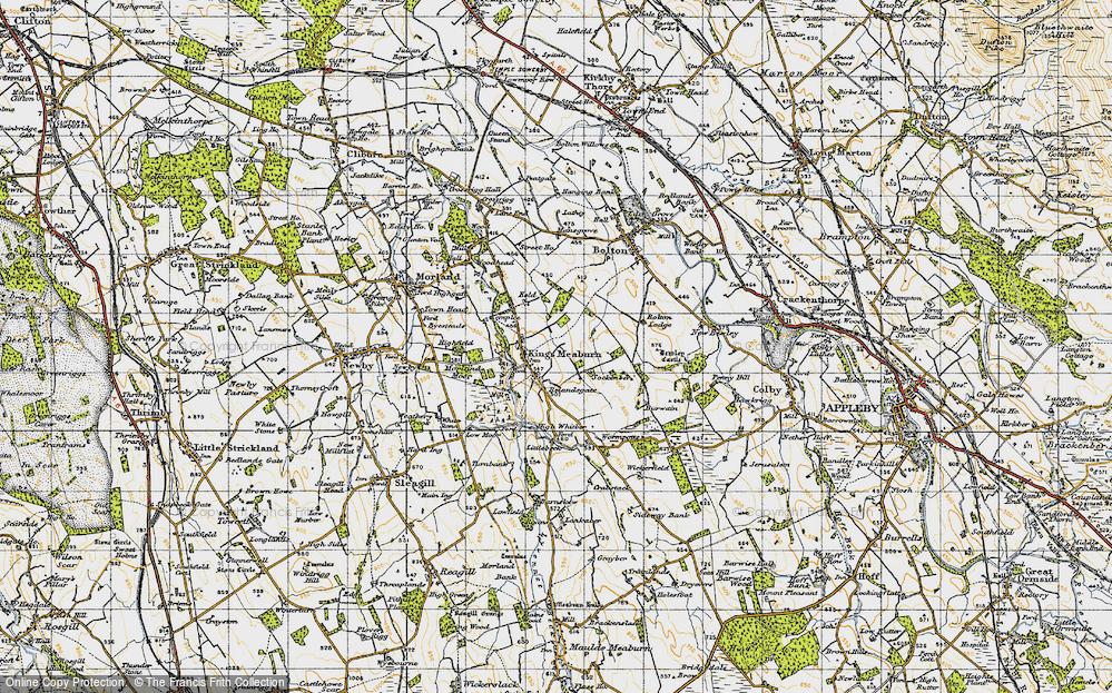 Old Map of Historic Map covering Littlebeck in 1947
