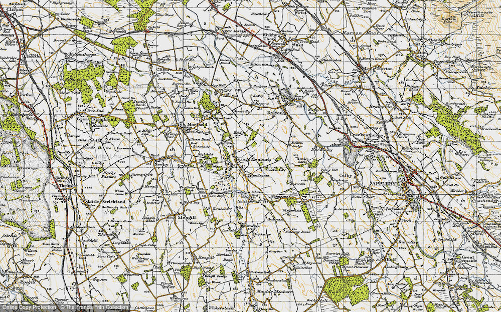 Old Map of King's Meaburn, 1947 in 1947