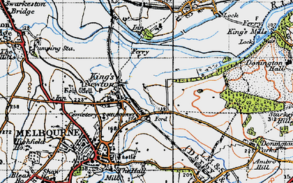 Old map of King's Newton in 1946