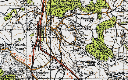 Old map of Aconbury Hill in 1947