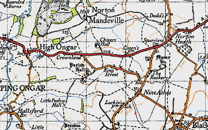 Old map of King Street in 1946