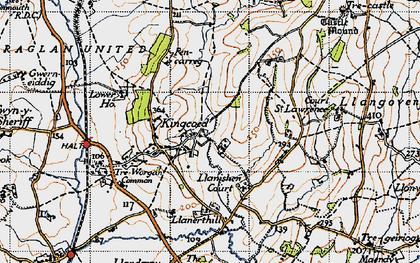 Old map of Kingcoed in 1946