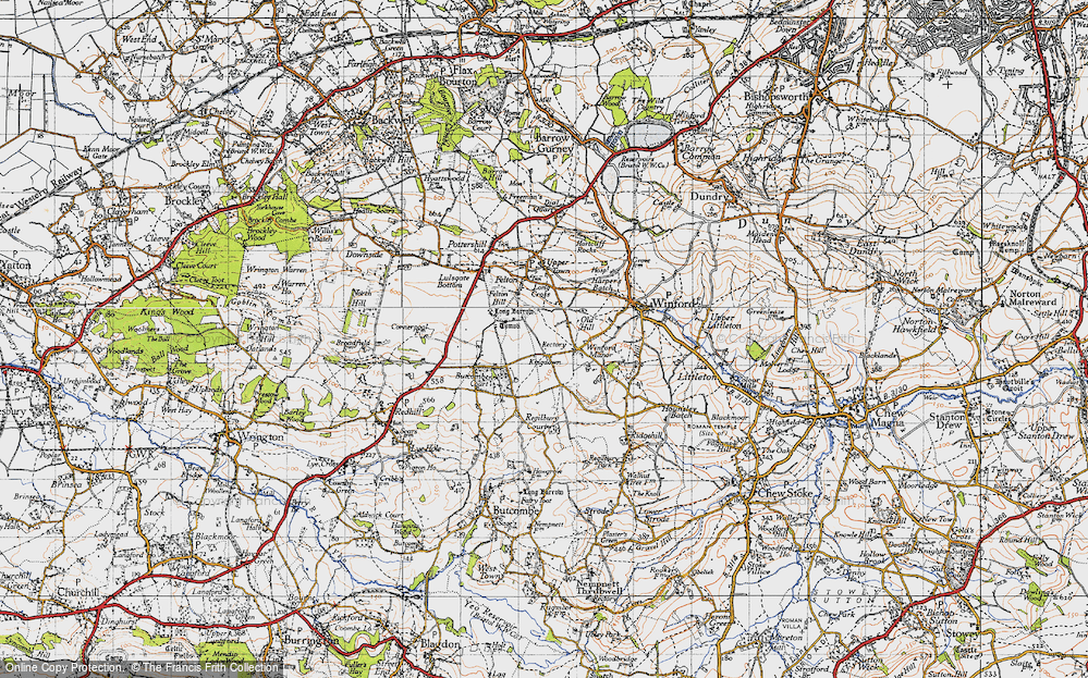 Old Map of Kingdown, 1946 in 1946