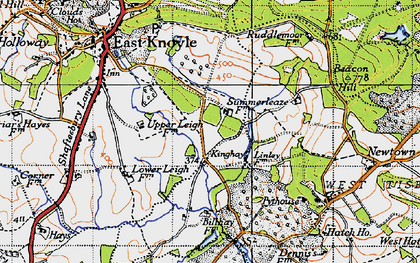 Old map of Kinghay in 1940