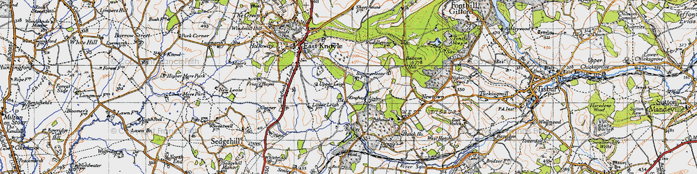 Old map of Kinghay in 1940