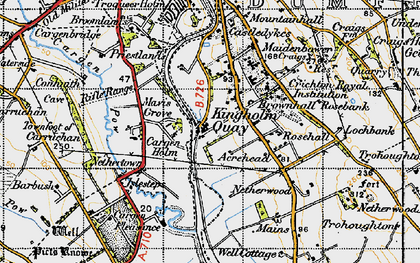 Old map of Acrehead in 1947
