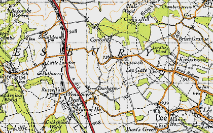 Old map of Kingsash in 1947