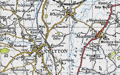 Old map of Kingsdon in 1946