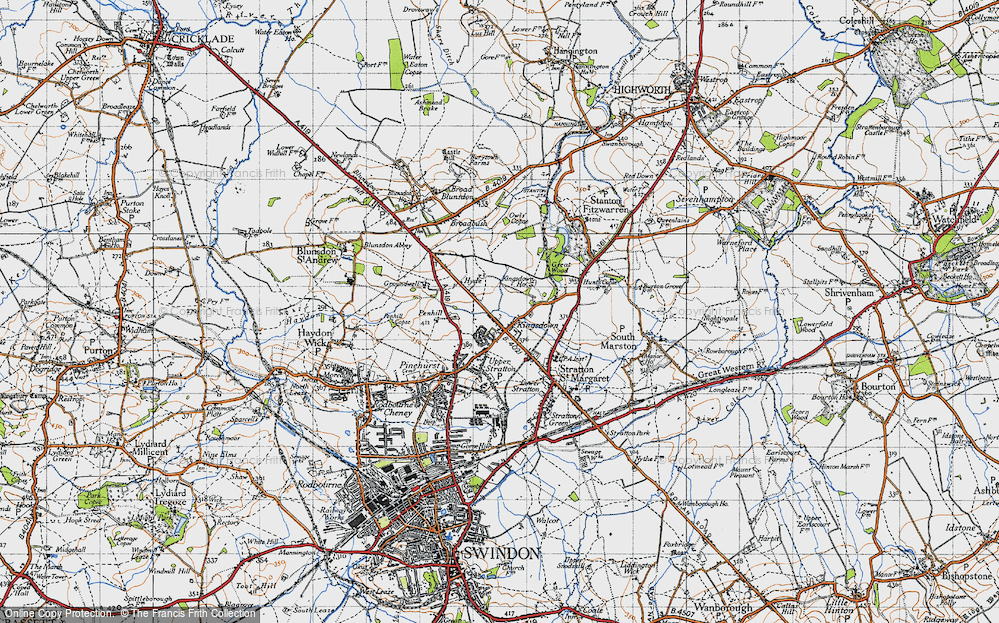 Old Map of Kingsdown, 1947 in 1947